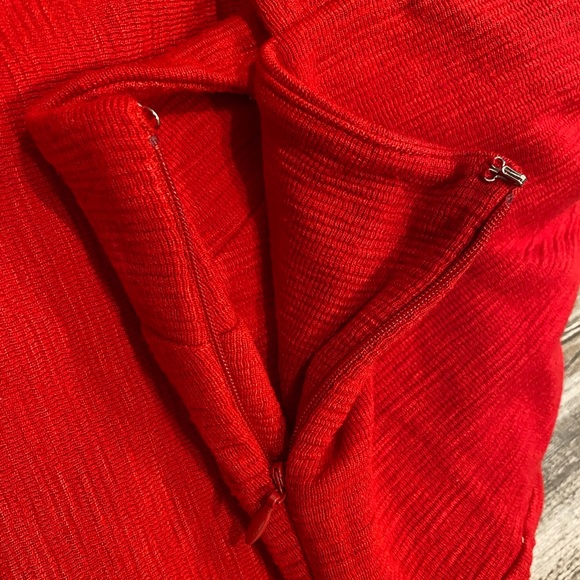 Gap Red Apron-back flounce dress (Size 12) - Picture 6 of 7